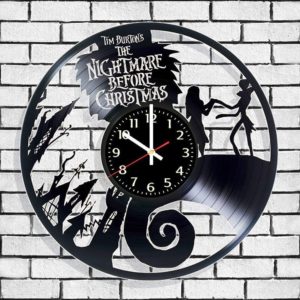Vinyl wall clock Nightmare before christmas