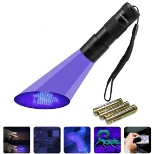 Black Light UV Flashlight UV Light,Vansky Blacklight 12 LED Ultraviolet Urine Detector